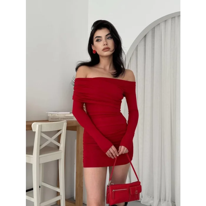 Tefs Straplez Elbise