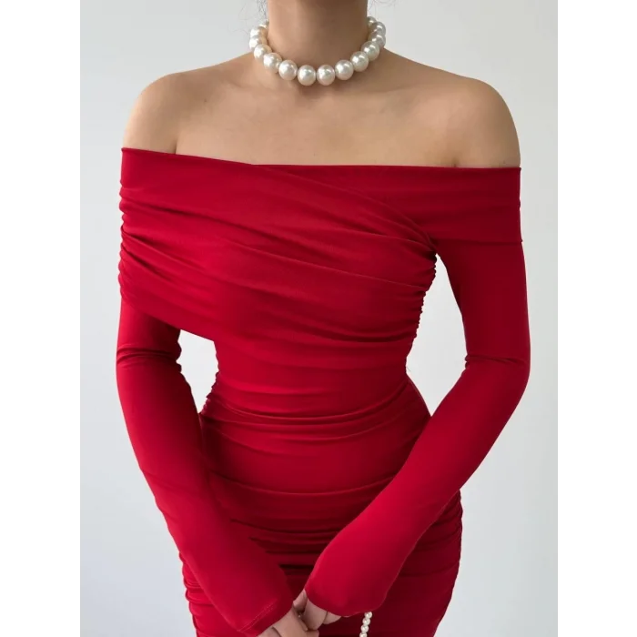 Tefs Straplez Elbise