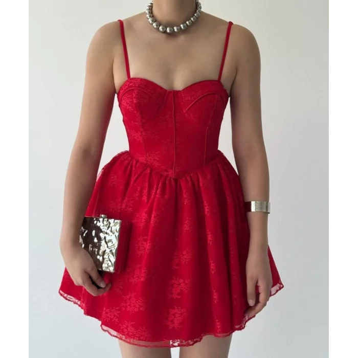 Toba İp Askılı Elbise