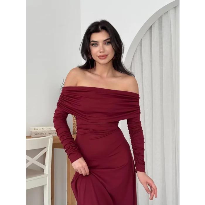 Uras Straplez Elbise