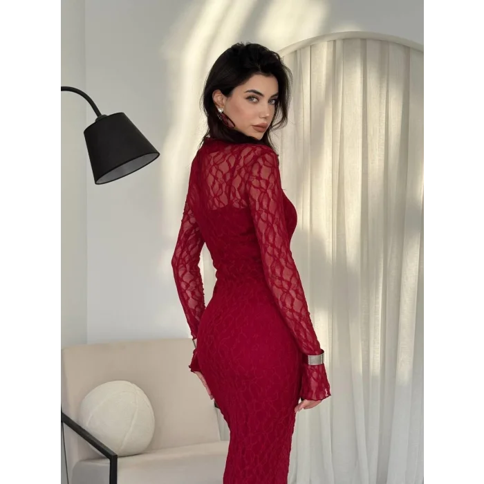 Vedo Çiçek Detaylı Elbise