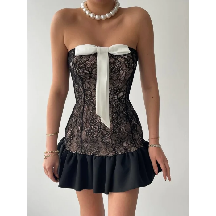 Vencover Straplez Elbise