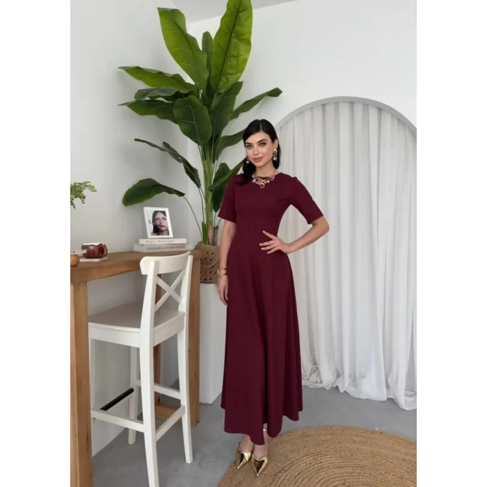 Wera Pliseli Midi Elbise