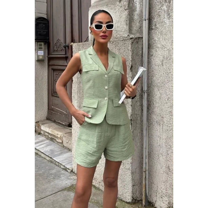 Yelek Şort Viscon Takım 10156-17