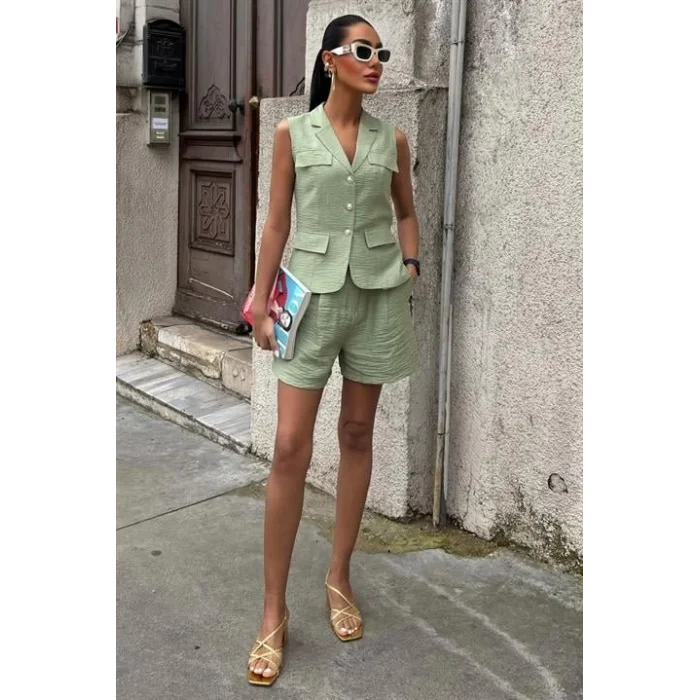 Yelek Şort Viscon Takım 10156-17