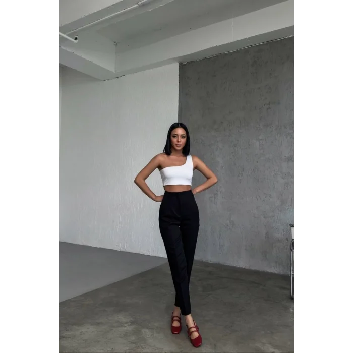 Yüksek Bel Pensli̇ Pantolon