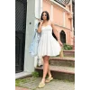 Beyaz Askılı Fisto Mini Elbise