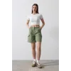 Cargo Cepli Şort - Haki