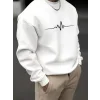 Erkek Uzun Kollu Baskılı Iki Iplik Sweat