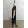 Kadın Kısa Kollu V Yakalı Midi Astarlı şifon Elbise