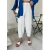 Kadın Krep Kumaş Balon Pantolon