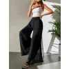 Kadın Yüksek Bel Geniş Paçalı şifon Pantolon