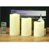 Kumandalı Renk Değiştiren Led Mum 3 Boy Set