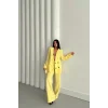 MODAL 4 DÜĞME ASTARSIZ CEKET - PANTOLON TAKIM - Sarı