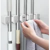 Pratik Yapışkanlı Mop Tutucu 4 Kapasiteli Askılı