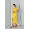Sarı Prenses Yaka Elbise