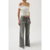 Taş Şerit Detaylı Jean