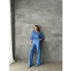 VARAKLI BLUZ PANTOLON TAKIM - Mavi