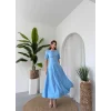Wera Taşlı Fiyonk Detaylı Elbise