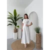 Wera Taşlı Fiyonk Detaylı Elbise
