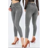 Yüksek Bel Likralı Jean Pantolon 90 Cm