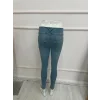 Yüksek Bel Likralı Jean Pantolon 90 Cm