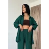 Zümrüt Alice Gömlek Ve Bol Kesim Pantolon Takım