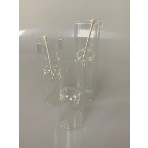 3lü Silindir İçi Küre Cam Kandil Seti