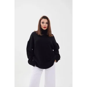 43151 TRİKO BALIKÇI SALAŞ KAZAK-SİYAH