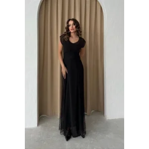 Archernar Şifon Tül Elbise 2704-8