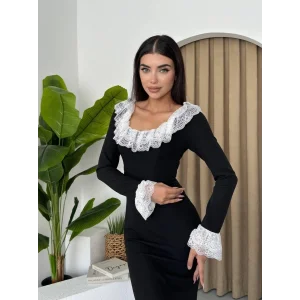 Belfast Dantel Yaka Elbise