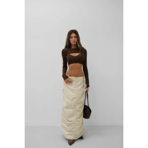 Büzgü Detay Maxi Etek