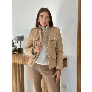 Camel Cepli Yumoş Ceket