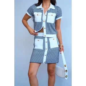 Cepli Etek Takım - Kemik-Lacivert