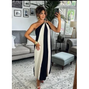 ÇİFT RENKLİ ELBİSE