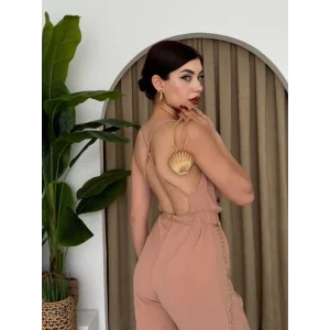 Darcy Sırt Dekolteli Tulum