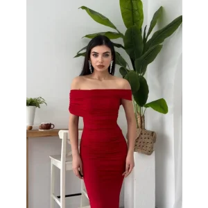 Dron Straplez Elbise