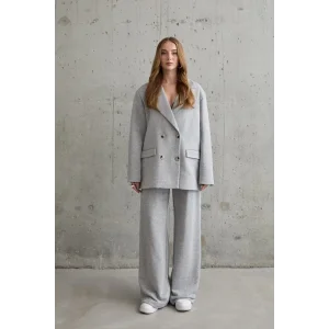 Gri 3-İplik Comfort Ceket Ve Pantolon Takım