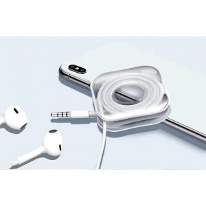 Kablo Kanallı Güçlü Yapışkan Telefon Tutucu KARE