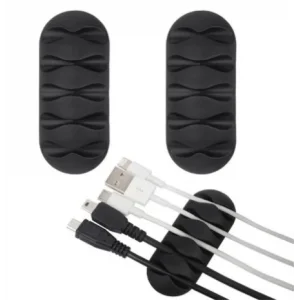 Kablo Tutucu 5 Kanallı 3lü Siyah