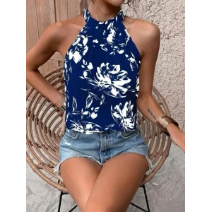 Kadın çiçek Desen Mikro Kumaş Bluz