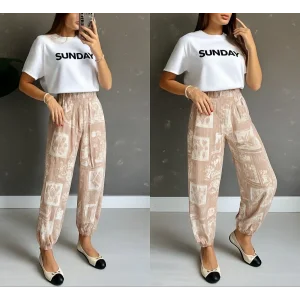 Kadın Desenli Süprem Pantolon
