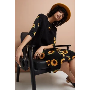 Kadın Truvakarkol Bisiklet Yaka Midi Mikro Elbise