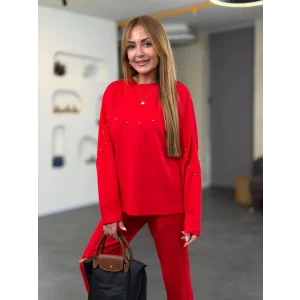 Kadın Inci Detay Modal Kumaş Ikili Takım