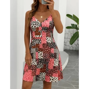 Kadın Ip Askılı V Yakalı Süprem Elbise