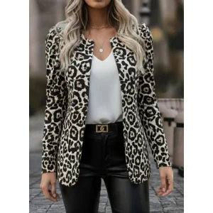 Kadın Uzun Kollu Alın Omuz önü Açık şardonlu Dalgıç Ceket