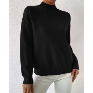 Kadın Uzun Kollu Balıkçı Yaka Triko Bluz