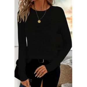 Kadın Uzun Kollu Bisiklet Yaka Triko Kazak