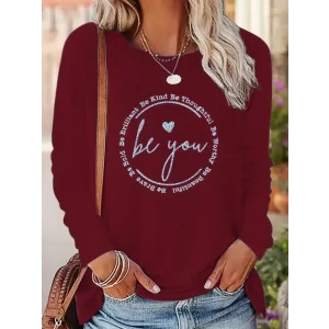 Kadın Uzun Kollu Bisiklet Yakabe Youdesenli Viskon Bluz