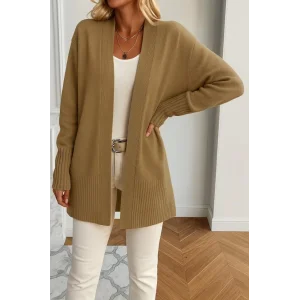 Kadın Uzun Kollu önü Açık Triko Hırka